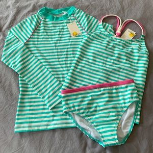 NEW Mini Boden 3-Piece Bathing Suit Set 9-10y/140cm